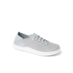Neptune HT men's grey sneaker facing left, close-up of upper and sole, featuring water-friendly, cushioned comfort.