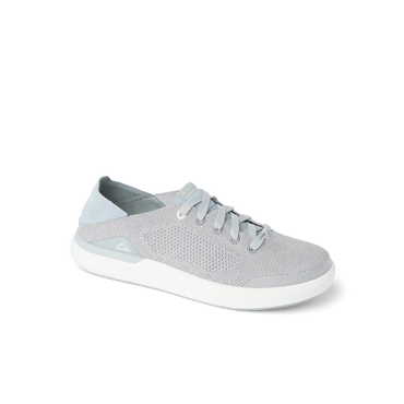 Neptune HT men's grey sneaker facing left, close-up of upper and sole, featuring water-friendly, cushioned comfort.