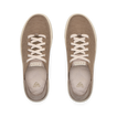 Top-down view of tan Neptune HT men's shoes featuring REEFflex cushioning, anatomical arch support, and water-friendly materials.
