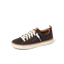 Lay Day Lite women's charcoal sneaker facing left, featuring breathable knit, cushioned sole, and anatomical arch support.