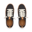 Top view of Lay Day Lite women's charcoal sneakers with cushioned insoles and reef arch support, designed for beach comfort.