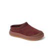 Campfire Lodge brown suede clog facing right with plush cushioning and arch support