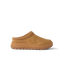 Campfire Lodge suede clog facing right with cushioned sole and arch support