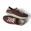 Neptune HT brown sneakers with one shoe facing right and one facing left for cushioned everyday comfort