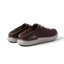 Neptune HT brown slip on sneakers facing right with cushioned soles and anatomical arch support