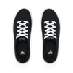 Top view of black Neptune HT men's sneakers with white laces, showing breathable mesh upper and cushioned insoles.
