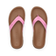 Vista Luxe Vivianahh women's sandals with pink straps, top-down view, featuring comfortable molded footbed and arch support.