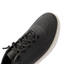 Close-up of Shoreline Del Mar H2O sneaker facing right, black with white sole, water-friendly and extra cushioned for beach comfort.