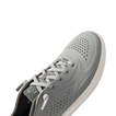 Close-up of the Shoreline Del Mar H2O sneaker facing right, showcasing breathable grey upper and lace detail with arch support.