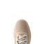 Top view close-up of Shoreline Del Mar men's sneaker in light tan, featuring breathable mesh and comfort cushioning.