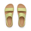 Top view of Water Vista Higher women's sandals in lime sherbert with water-friendly straps and cushioned footbed designed for comfort.