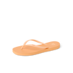 Seaside Square Toe women’s orange chiffon flip flop facing left with lightweight, water-friendly, comfortable design