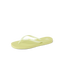 Seaside Square Toe lime sherbet flip flop facing right, showing front and side, beach-inspired comfort sandals.