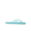 Seaside Square Toe women's aqua haze flip flop facing left, beach-inspired comfort with anatomical arch support.