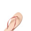 Seaside Square Toe sandal facing right, featuring rose metallic straps with anatomical arch support and cushioned footbed.