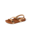 Vista Isabella women's sandal facing left, showing front and side straps in sunset bronze with cushioned footbed.
