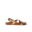 Vista Isabella women's sandal facing right, bronze straps with buckle, beach-inspired comfort and arch support design.