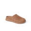 Vista Luxe Mariana women’s brown slip-on clog facing left, soft suede upper with cushioned, arch-support sole.