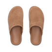 Vista Luxe Mariana women's slip-on shoes facing upward, soft brown with cushioned footbeds for beach-inspired comfort.