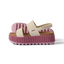 REEF Water Vista Higher platform sandals facing right in side view with adjustable ankle strap and water-friendly comfort