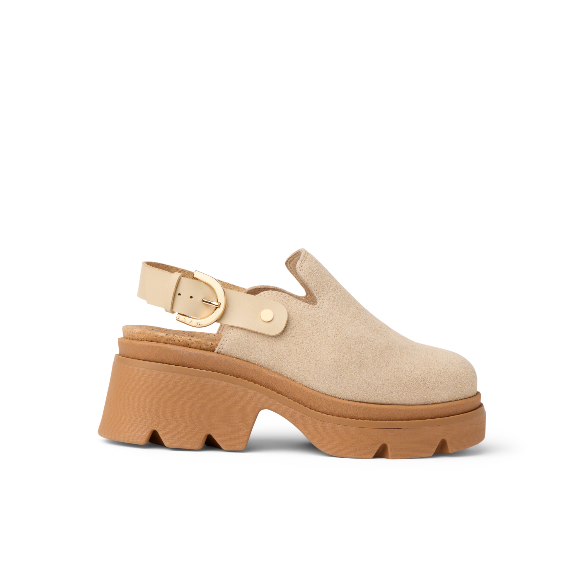 Vista Luxe Solene Women's Leather Clogs - Shifting Sand | REEF