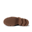 Vista Luxe Solene clog sole close-up showing brown platform outsole with structured arch support, facing upwards.