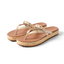 Vista Carmen women's sandals facing left with braided platform sole, grommet details, and soft cushioning for beach comfort