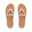 Vista Carmen women's sandals top view facing upward with soft cushioning and rivet details for beach comfort