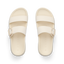 Vista Capri women's sandals top view facing upward, surf-inspired with soft cushioning and arch support in light beige.