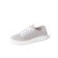 Reef Neptune women's shoe facing left, light grey breathable knit with soft cushioning and arch support for comfort.