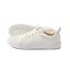 Side view of white Lay Day Lite sneaker facing right, showing lightweight knit upper with anatomical arch support.