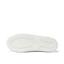 Lay Day Lite white shoe sole close-up, showing durable, water-friendly outsole with wave-inspired tread pattern facing upward.