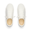 Top view of white Lay Day Lite shoes for women, featuring lightweight, breathable mesh and cushioned insoles designed for comfort.