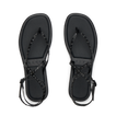 Willow Quinn Studs top view of black studded sandals facing up, lightweight and water-friendly for beach comfort