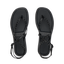 Willow Quinn Studs top view of black studded sandals facing up, lightweight and water-friendly for beach comfort