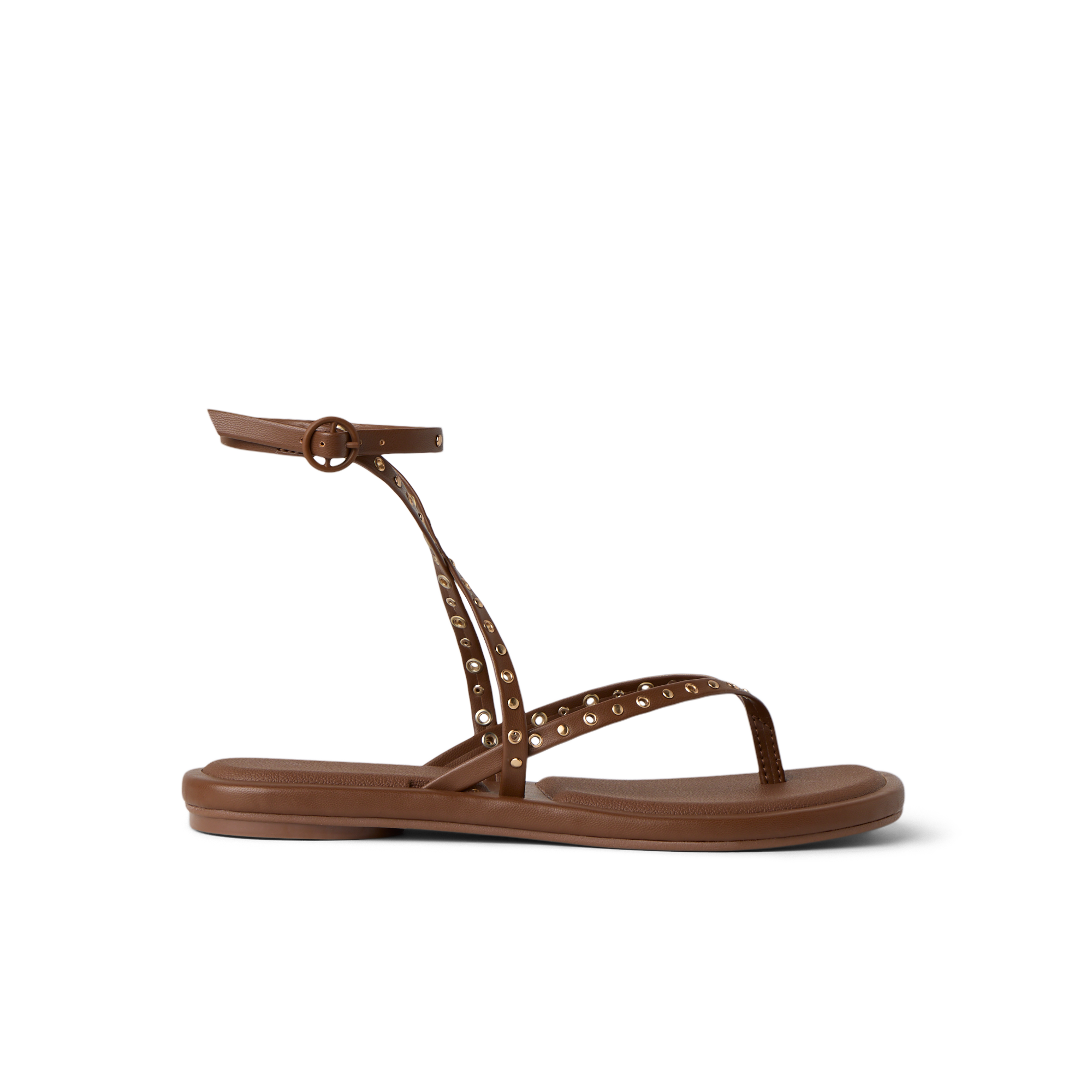 Womens Sandals Willow Quinn Studs Chocolate