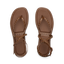 Willow Quinn Studs brown women's sandals top view showing footbed and studded straps designed for comfort and beach wear