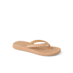 Playa Bella braided strap flip flop facing right with a cushioned footbed for beach comfort
