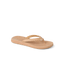 Playa Bella braided strap flip flop facing right with a cushioned footbed for beach comfort