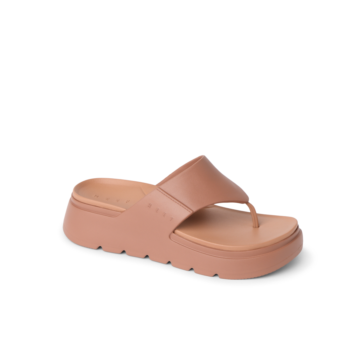 Cali Laguna platform sandal facing right with cushioned arch support and water friendly comfort