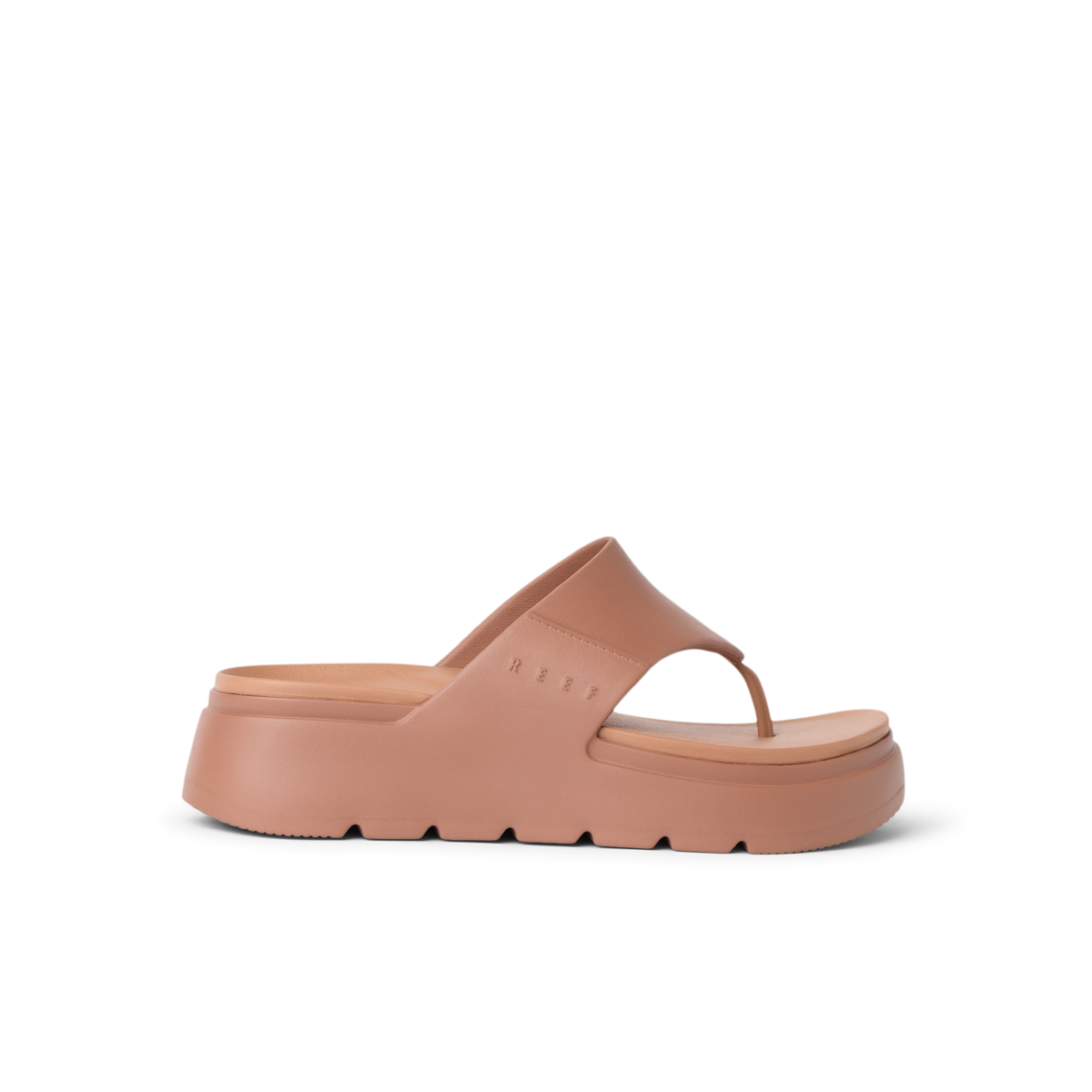Cali Laguna platform sandal facing right with anatomical arch support and a cushioned sole