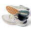 Zuma grey sneakers facing left, with breathable knit uppers, cushioned midsoles, and a textured outsole