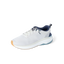 Reef Zuma white and gray sneaker facing left with a cushioned sole and flexible heel