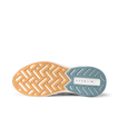 Reef Zuma sneaker outsole close up, facing left, with textured herringbone traction and cushioned sole
