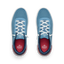 Top view of Shoreline Del Mar men's sneakers in navy and white with red insoles, featuring lightweight, cushioned comfort.
