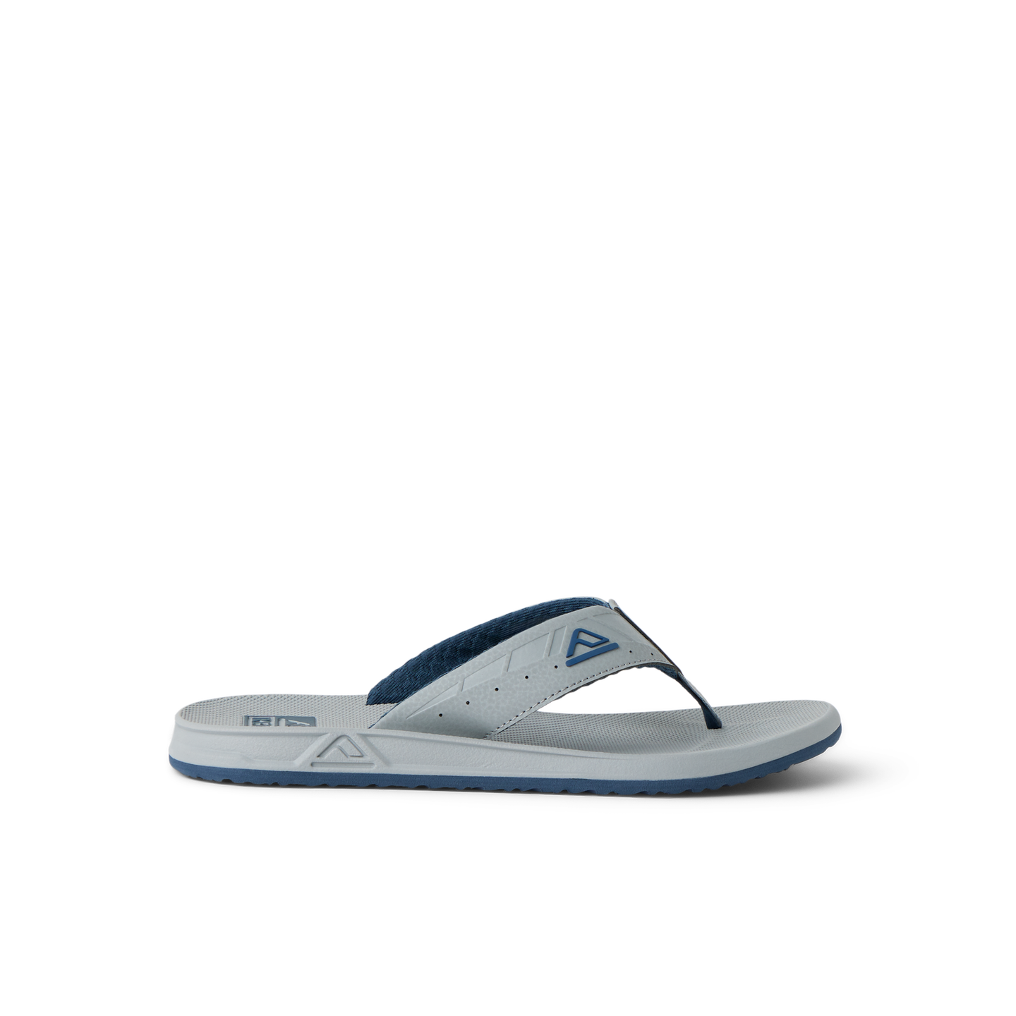 Side view of Phantoms flip flop showing water-friendly, cushioned sole and durable strap for beach comfort and support.
