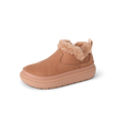 Right-facing REEF slip-on shoe with plush fur lining, cushioned sole, and durable water-friendly materials.