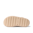 Bottom sole view of Weekend Olivia footwear showing light tan grip with REEF branding, designed for comfort and durability.