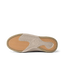 Del Mar Leather shoe outsole close up viewed from below, facing left, with durable textured tread for comfort