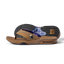 Side view of the brown Fanning sandal with arch support and bottle-opener feature, water friendly and durable design.